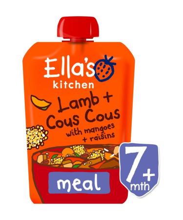 Ella's Kitchen Zingy Lamb + Cous Cous with Mangoes + Raisins from 7 Months 130g