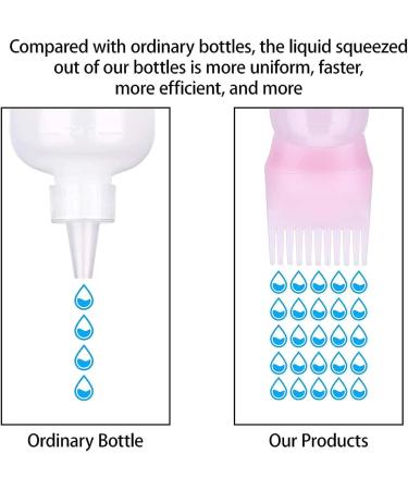 FCSNJH 160ml Hair Oil Applicator Bottle Multi-Color Scalp & Hair Oil Application Tool for Perfect Hair Coloring - Buy Online on GoSupps.com