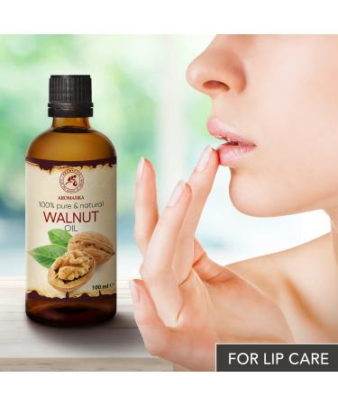 Walnut Oil 100ml - Pure Cold Pressed Carrier Oil for Skin Hair & Nail Care - Natural Juglans Regia - Buy Online on GoSupps.com