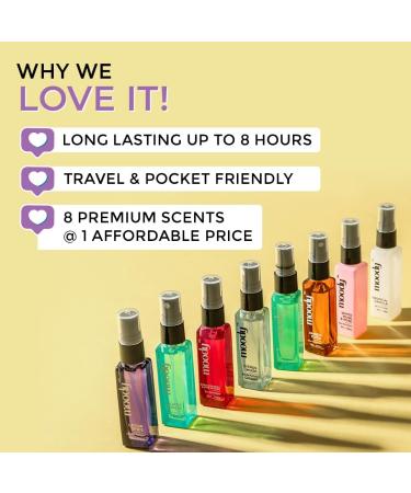 Moody Premium Perfume Gifts Set for Men & Women Luxury Collection Long-Lasting Scents Combo Pack of 8x10ml Nice Fragrances Ideal for Special Occasions Gift for Anniversaries & Birthdays - Buy Online on GoSupps.com