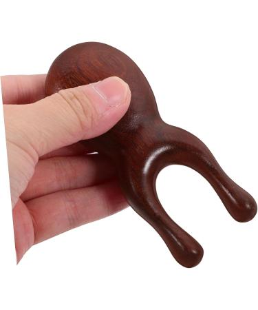 Buifulsic Hand & Facial Massager | Shiatsu Massage Roller & Travel Tool for Nose Scraping | Wooden Ridge Scratch Board - Buy Online on GoSupps.com