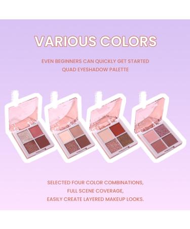  DALE YOU 4-shade eyeshadow palette with matte and shimmer finish long-lasting brown eyeshadow palette for women day and night looks (#2 26 g) - Buy Online on GoSupps.com
