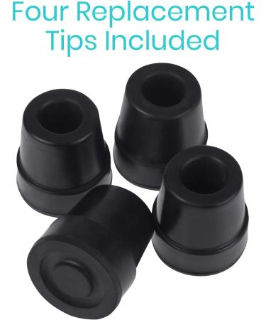 Quad Cane Replacement Tips 4 - Durable Walking Aid Accessories - Buy Online on GoSupps.com