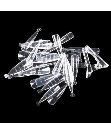 Tovmekdjn 300PCS Nails-Acrylic Nails Coffin Shaped Nails Tips Full Cover False Nail Artificial Nails with 3 Clip - Buy Online on GoSupps.com