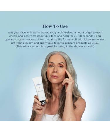 Smooth Radiance Exfoliating Scrub for Aging Skin | Daily Gel with Crystalide Peptides & Niacinamide | Smooth Skin & Minimize Pores - Buy Online on GoSupps.com