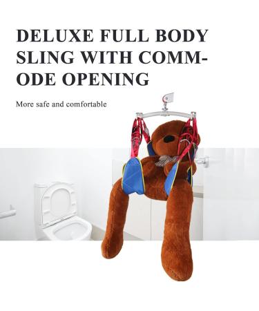 Transfer Nursing Sling Full Body Sling Lift Lift Sling Toileting Hoist for Lifting Elderly Universal 4-Point Transfer Sling for Handicap Disabled Elderly Large Medium - Buy Online on GoSupps.com