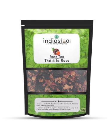 Rose Tea | India's Original Tea (50 cups) | Improves Heart Health & Provides Relief from Sore Throat and Cold