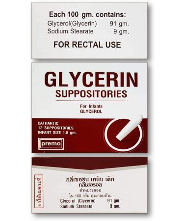 Premo Infant Glycerin Suppositories 1.5gm x 12 Pack - Gentle Laxative for Newborns - Buy Online on GoSupps.com