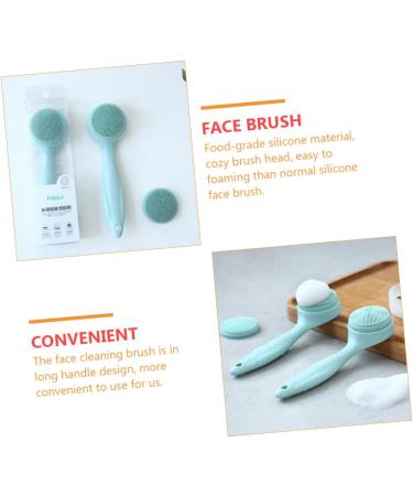 3 Sets Cleansing Brush Silicone Facial Scrubber Deep Cleaning Brush Face Exfoliator Brush Face Silicone Scrubber Facial Scrubber for Face Skin Pore Silica Gel Care Brush Frosted - Buy Online on GoSupps.com