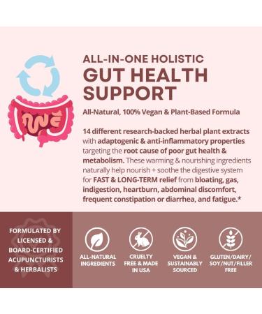 Dr. Tummy Fast-Acting Gut Health - Natural Digestion Support for Bloating Gas Indigestion & More - Buy Online on GoSupps.com