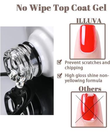 No Wipe Gel Top Coat UV/LED Gel Nail Polish Topcoat Top Shine Bright - Clear 12 ml Top Coat - Clear - Buy Online on GoSupps.com