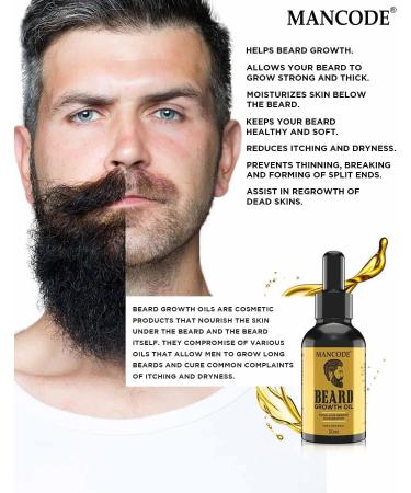  QURA QURA Beard Growth Oil | Fast Growth | Non-Sticky Grease | Thick Beard | Nourishes and Strengthens | Suitable for All Hair Types 50ml - Buy Online on GoSupps.com