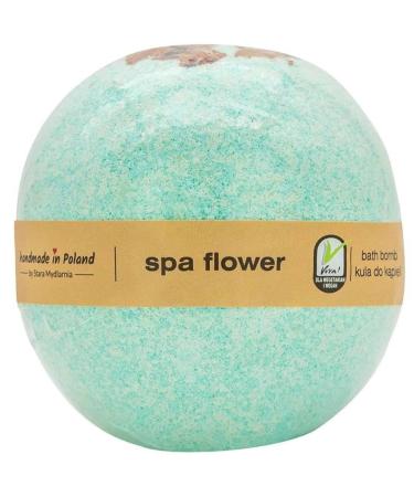 BRAVO ALFRED Foaming Bath Ball Made Poland Stara Mydlarnia 200g - Bath Bomb for Moisturising Dry Skin Perfect for Foaming Bath & Spa (Spa Flower 200g (Pack of 1))
