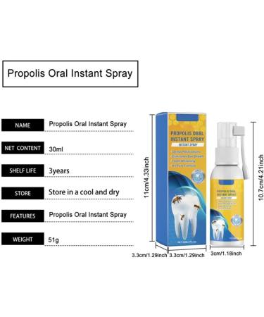 Propolis Oral Instant Treatment Spray - 2 Piece Set | Deep Cleaning Mouthwash & Refreshing Breath | Furzero Propolis Oral Health - Buy Online on GoSupps.com