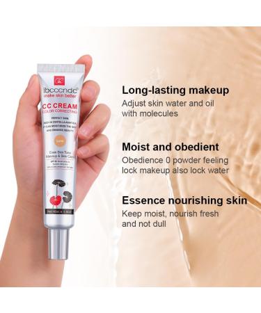 CC Cream Color Correcting Color Correcting CC Cream with Centella Asiatica and With SPF 25 Coverage Lightweight Foundation Boost Radiance Even Skin Tone Avoid Sun Damage (#1-Dark) - Buy Online on GoSupps.com