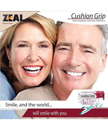 Cushion Grip Denture Adhesive - Secure Max Hold Thermoplastic Adhesive for Dentures - Buy Online on GoSupps.com