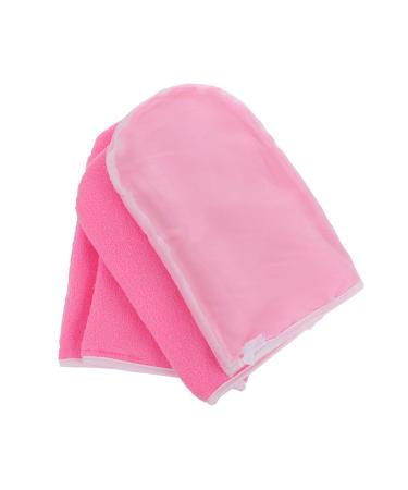 Healeved Paraffin Wax Gloves 2 Pairs Bath Treatment Mitt Insulated Gloves Hand Spa Cover Hand Treatment Mitts Paraffin Pink Take a Bath Hot Wax