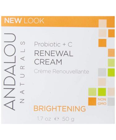 Andalou Naturals Brightening Probiotic + C Renewal Cream 1.7 Fl Oz - Enhanced Skin Radiance & Hydration | Shop Internationally Now - Buy Online on GoSupps.com