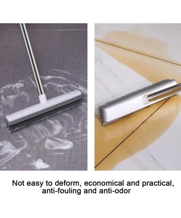 Rubber Broom Adjustable and Easy to Clean Widely Applicable Hair Removal Broom Suitable for Carpet Pet Hair Marble - Buy Online on GoSupps.com