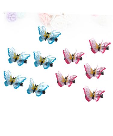 Beaupretty Hair Clamp Hair bridal hair clip blue hair clips embroidery barrette decorative hair clips hair clips lace hair clip bride decorate Clips Hair Bobby Pins