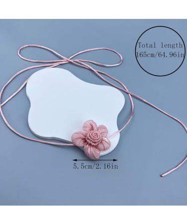 South Kieling Floral Choker Necklace | Elegant Flower Shape Collarbone Chain | Light White Fabric Jewelry - Buy Online on GoSupps.com