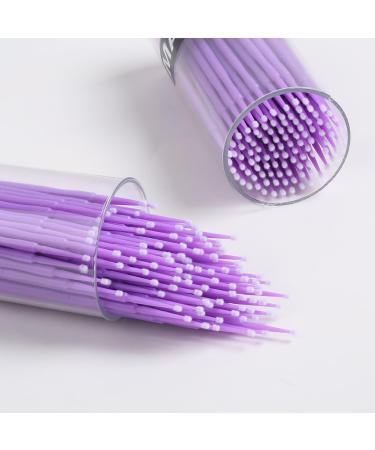 Shintop 400pcs Purple Disposable Micro Applicator Brushes - Ideal for Dental, Oral, and Makeup Use - 1.5mm Size - Buy Online on GoSupps.com