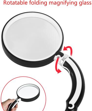 2X/2.5X/3.5X Glass Handheld Reading Magnifier Rotatable Glass for Seniors Reading & Kids Nature 75mm - Buy Online on GoSupps.com