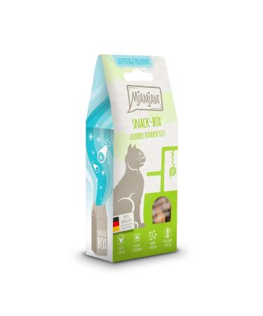 Mjamjam - Premium cat snack - snack box - delicious beef fillet 1 Pack (1 x 35 g) natural lamps without synthetic preservatives beef 35 g (1 Pack)