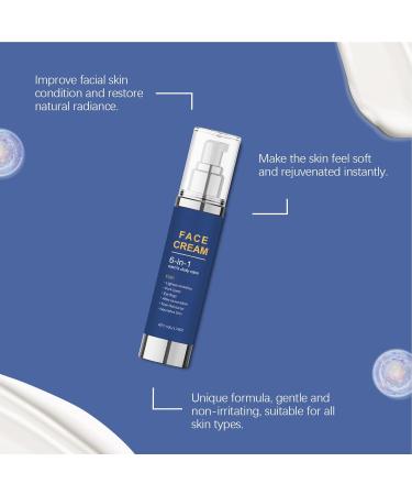 Face cream moisturizer 50 g 6in1 facial lotion for men antipuffiness care - Buy Online on GoSupps.com