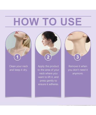 Nascence Neck Lift Tape 20 pcs Neck Tape Lifting Invisible or Double Chin and Sagging for Women Wrinkle Patches Reusable High Elastic Face Lifting Saggy Skin Hypoallergenic for All Skin - Buy Online on GoSupps.com