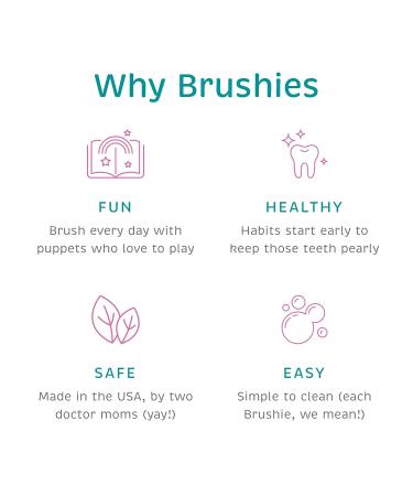 The Brushies Baby & Toddler Toothbrush Gift Set - Set of 4 Brushes with Storybook - Buy Online on GoSupps.com