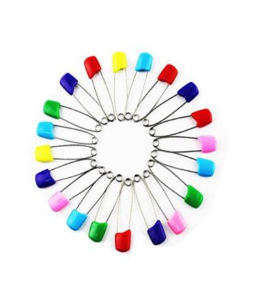50PCS Stainless Steel Cloth Diaper Pins - Assorted Color Traditional Safety Pins - Buy Online on GoSupps.com