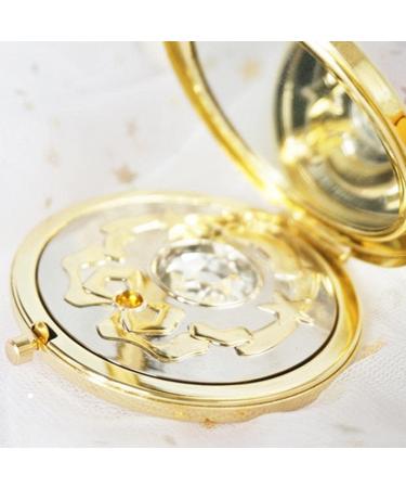 Asotagi Portable Crystal Star Makeup Mirror | Foldable Double Mirror | Anime Compact Mirror Gift - Buy Online on GoSupps.com