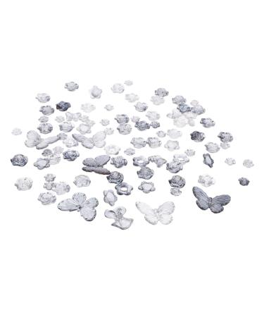 Anneome 1 Hair Decoration Accessories Beads Diy Crafts Charm Braclets Loose Bead Charm Necklace Gradient Dark Grey 0.3X3X4