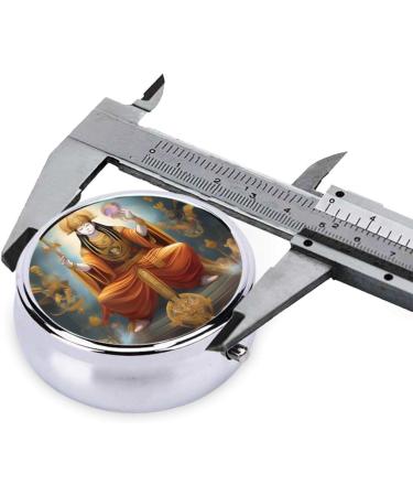 Portable Black Female Godround Pill Box - 3 Compartment Organizer for Travel - Buy Online on GoSupps.com