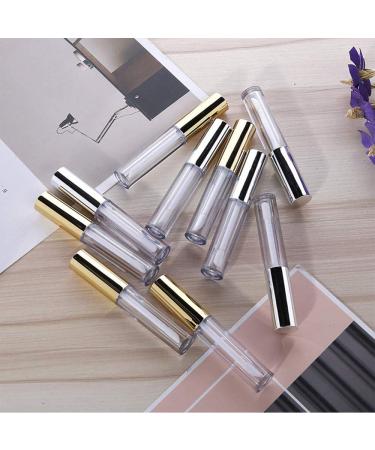 Lhbfcy Travel Accessories: 8pcs Golden Lip Gloss & Balm Empty Bottles Set for DIY Use - Perfect for Home & Travel - Buy Online on GoSupps.com