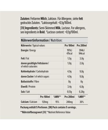 Buy Lactose-Free Low-Fat UHT Milk 1.5% Fat - 1L Pack | International Shipping - Buy Online on GoSupps.com