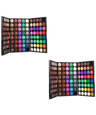 CANIGHT 2pcs 120 Makeup Palette Glitter Eye Shadow Glitter Palette