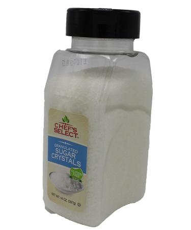 Chef's Select White Sugar Crystals 14oz - Value Size 14 Ounce - Buy Online on GoSupps.com