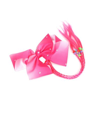 FRCOLOR Colourful Headgear Hair Accessories for Girls Fake Braid Headdress Hair Bobbles for Girls Bow Ponytail Holder Hair Accessories for Braids Tiara Elastic Band Twist Child