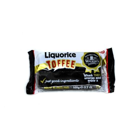 Walkers Toffee Slab Liquorice 100 g - Buy Online on GoSupps.com