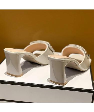 Stylish Xtzyglfd Women s Sandals - Comfortable Square Heeled Footwear for Spring/Summer - Sexy White 4.5 UK 3X Narrow - Buy Online on GoSupps.com