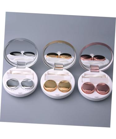 Partykindom Color Contact Lens Case 2-Piece Container with Tweezers Mirror & Travel Storage | Durable & Travel-Friendly - Buy Online on GoSupps.com