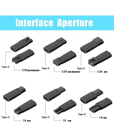 9-Piece Improved Razor Charger Set - 5V USB C Charging Cable & Power Adapter for Hair Clippers Razors Beard Cutters & More - Universal Compatibility - Buy Online on GoSupps.com