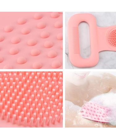 Macabolo Silicone Scrubber Belt - Double-Sided Bathing Towel & Face Cleaning Brush - Green 60x11cm - International Shipping Available - Buy Online on GoSupps.com