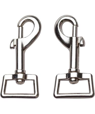 10 Pack Heavy Duty 3 x 1 Inch Nickel Plated Swivel Snap Hooks for Pets - Buy Online on GoSupps.com