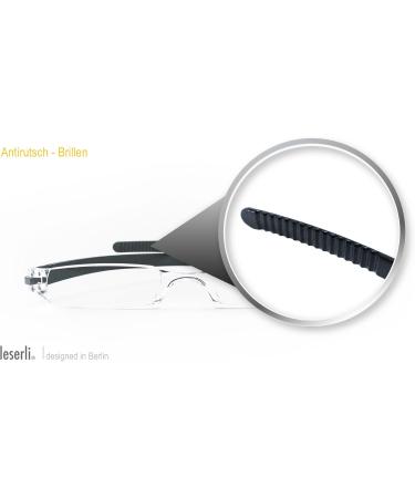 Buy Leserli Compact Lightweight Rimless Reading Glasses +1.5 - Stylish Reading Aid with Case in 4 Colors - Buy Online on GoSupps.com