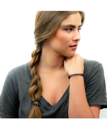 Spiral Hair Ties for Thick Hair - 8 PCS Super Comfy Coil Hair Ties - Phone Cord Ponytail Coils in MultiColor - Buy Online on GoSupps.com
