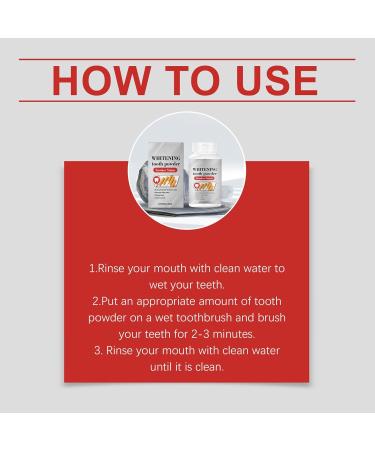  yupeuooe Whitening Tooth Powder | 80g Teeth Whitening Powder | Dental Repair Care | For Women Daily Use at Home and While Traveling Dentures and Travel - Buy Online on GoSupps.com