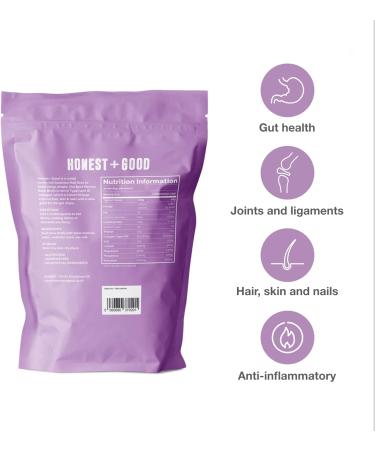Honest + Good UK Grass Fed Beef Marrow Bone Broth Powder | 1 Month Supply | High Protein Collagen for Hair Skin Gut | UK Made - Buy Online on GoSupps.com